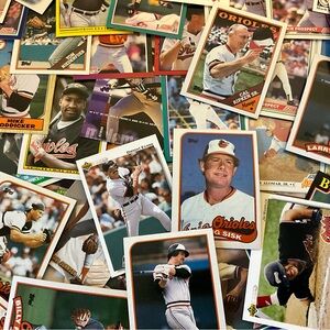 Baltimore Orioles Baseball Cards 1987-1993, Topps, Score, Bowman..lot of ~155